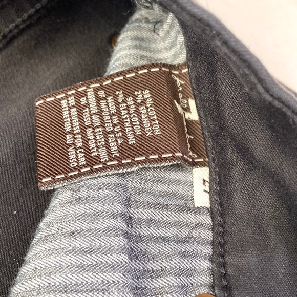 7 For All Mankind Black Coated Jeans - Picture 10 of 10
